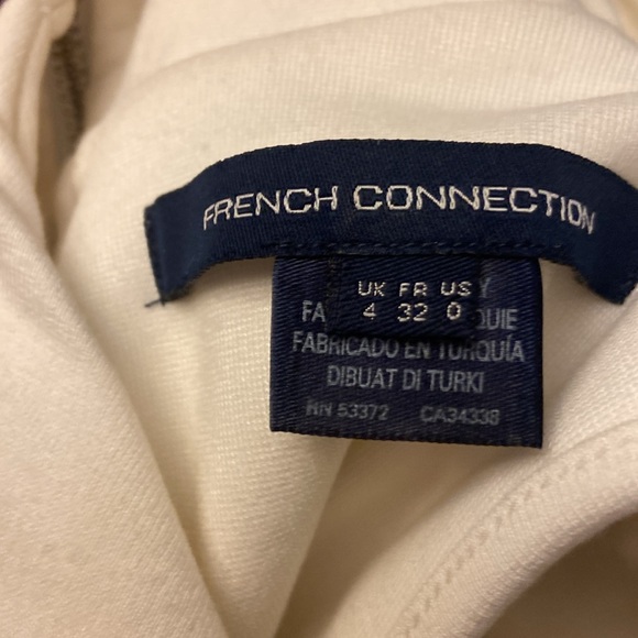 French Connection Ivory Layered Sleeveless Mini Dress Women’s size 4 - Picture 6 of 7